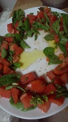 トマトとバジル