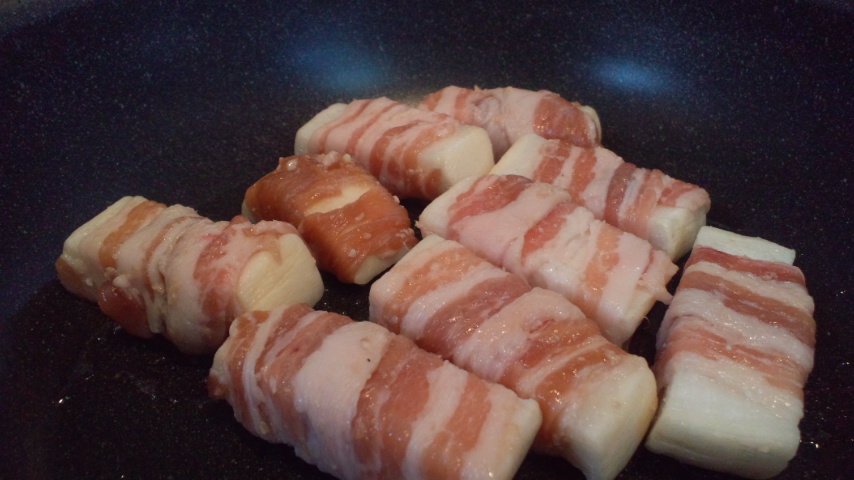 大根の豚バラ肉巻き（塩こうじ）