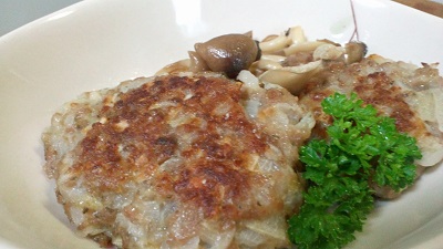 セージ入り塩麹のハンバーグ