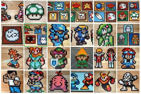 アイロンビーズでドット絵