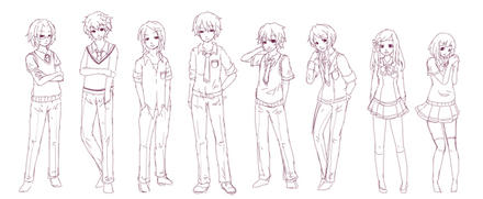 キャラクターデザイン設定画を描いたよ Vicugna