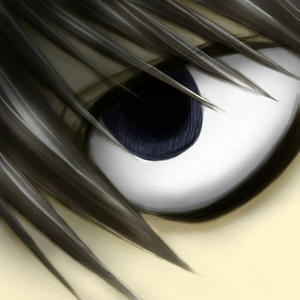 色塗ると、更に怖い眼になった☆