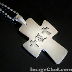 十字架で挟んでみました