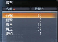 三国無双onlineの貴石