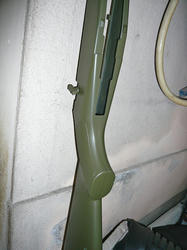 中華製M14の銃床をインディのオリーブドラブで塗装