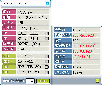 りんなｌｖ１２５ステ