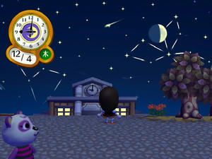 Wiiの街へいこうよどうぶつの森 流星群
