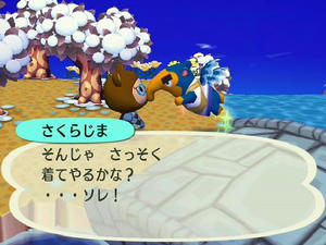 Wiiの街へいこうよどうぶつの森,さくらじまの引っ越し