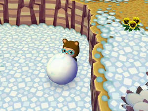 Wii,街へいこうよどうぶつの森,ゆきだるま家具がもらえる雪だるまの作り方