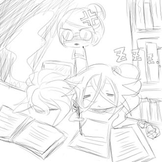 司書　「・・・・・・・・・・・。」