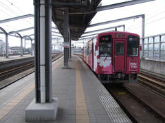 行橋駅に停車中の、平成筑豊鉄道車両