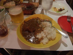 ライブ後に食べた、チキンのカレー…美味♪