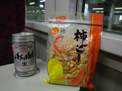 恒例！？電車内での１人祝杯（笑）！