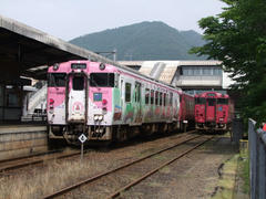 ＪＲ播但線の和田山側は、非電化路線です