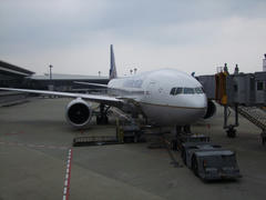 内装のリニューアルが行われていた、コンチネンタル航空のＢ７７７－２００ＥＲ型