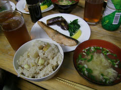 秋の風味、栗御飯！！