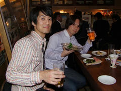 ライブ後に乾杯！