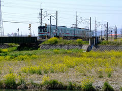 西日本鉄道甘木線の甘木駅付近にて