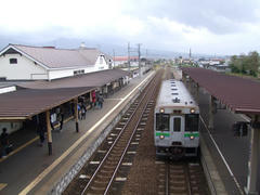 伊達紋別駅に到着！