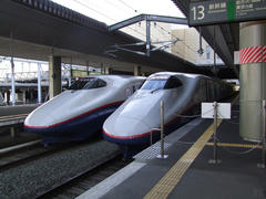 長野駅にて