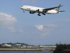 飛行機が近くに見られるポイントなんです♪