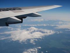 富士山上空！