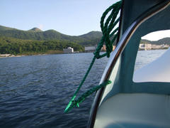 白鳥から見た洞爺湖温泉街