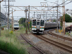 上熊谷駅より先で、秩父鉄道とも分かれます