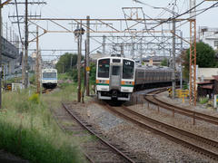 上熊谷駅より先で、秩父鉄道とも分かれます