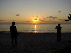名護から拝めた夕陽！