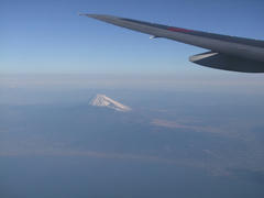 道中、窓から見えた富士山