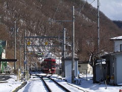 本線とは少し離れた構内側線