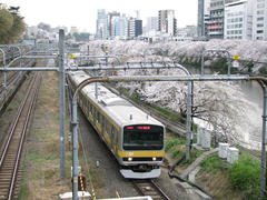 飯田橋駅付近にて