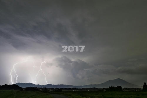 筑波山と雷