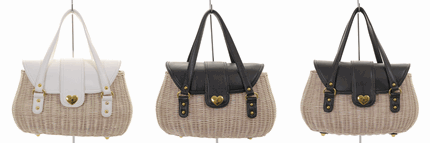 MISCH MASCH 通販のハート金具ラタンカゴＢａｇ