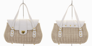 MISCH MASCH 通販のハート金具ラタンカゴＢａｇ
