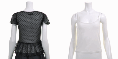 MISCH MASCH（ミッシュマッシュ） ふんわりシフォンドットブラウス