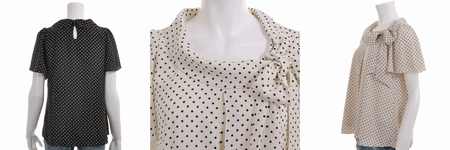 MISCH MASCH（ミッシュマッシュ） ドットリボンＡラインチュニック