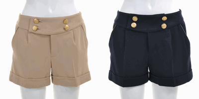 MISCH MASCH（ミッシュマッシュ） タック入りショートパンツ