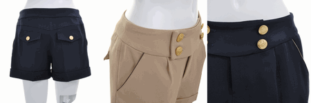 MISCH MASCH（ミッシュマッシュ） タック入りショートパンツ