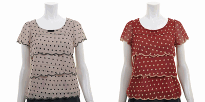 MISCH MASCH（ミッシュマッシュ） ドットティアードカバーリング