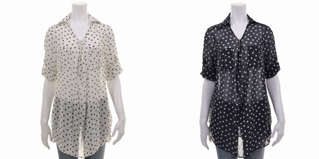 MISCH MASCH（ミッシュマッシュ） ドレープシャツブラウス