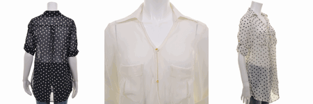 MISCH MASCH（ミッシュマッシュ） ドレープシャツブラウス