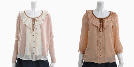 MISCH MASCH 通販 フリルブラウスアンサンブル