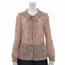 MISCH MASCH（ミッシュマッシュ）通販の花柄シフォン2枚襟ブラウス