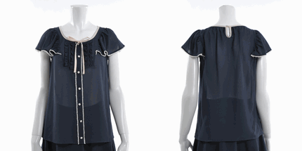 MISCH MASCH (ミッシュマッシュ) 通販 配色トリミングブラウス