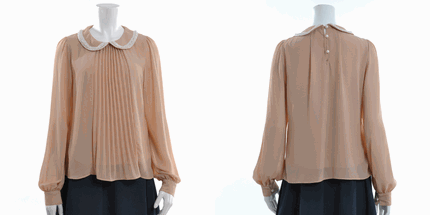 MISCH MASCH 通販 鈎針パール使いカバーリングブラウス