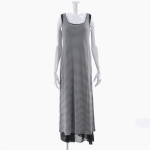MISCH MASCH ボーダーカットマキシワンピ×シフォンワンピセット