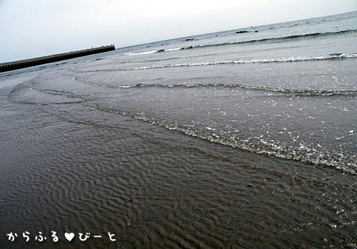 打ち寄せる波