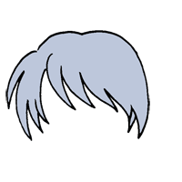 ちょっと違う前髪。